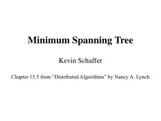 Minimum Spanning Tree