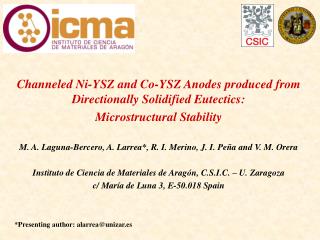 Channeled Ni-YSZ and Co-YSZ Anodes produced from Directionally Solidified Eutectics: