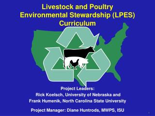 Livestock and Poultry Environmental Stewardship (LPES) Curriculum