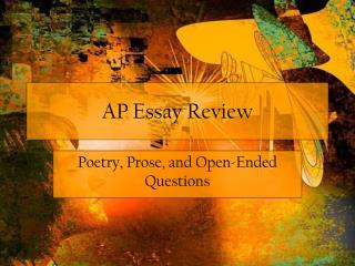 AP Essay Review