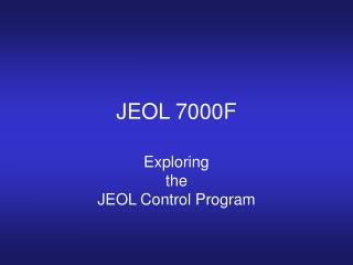 JEOL 7000F