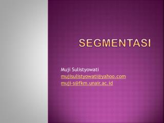 SEGMENTASI