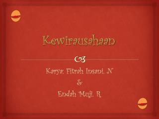 Kewirausahaan