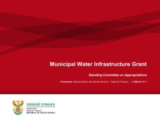 Municipal Water Infrastructure Grant
