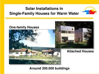 Solar Installations in Single-Family Houses for Warm Water