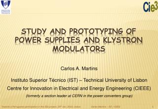 Study and prototyping of power supplies and klystron modulators