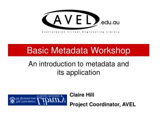Basic Metadata Workshop