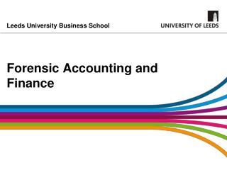 Forensic Accounting and Finance