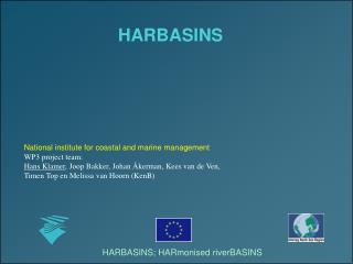 National institute for coastal and marine management WP3 project team: