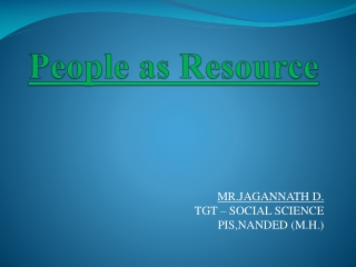 People as Resource