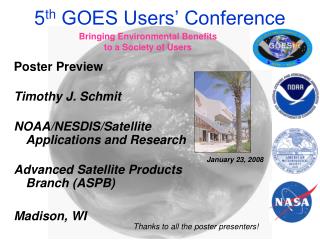 5 th GOES Users’ Conference