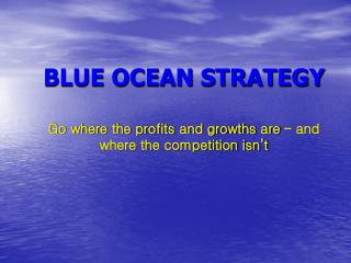 Blue Ocean Strategy for mac instal free