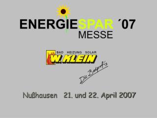 Nußhausen 21. und 22. April 2007