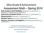 Ohio Grade 8 Achievement Assessment Math Spring 2010