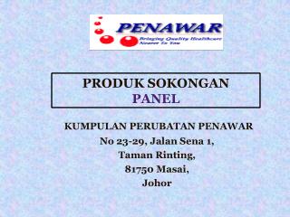 KUMPULAN PERUBATAN PENAWAR No 23-29, Jalan Sena 1, Taman Rinting, 81750 Masai, Johor