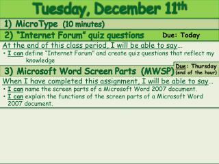 “Internet Forum” quiz questions