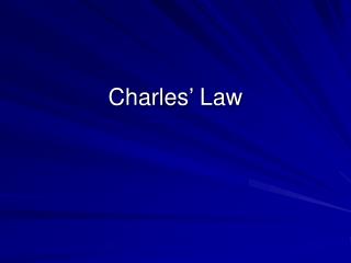 Charles’ Law