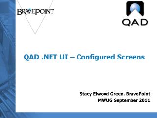 QAD .NET UI – Configured Screens