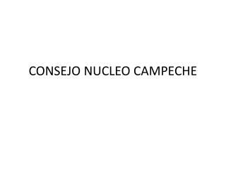 CONSEJO NUCLEO CAMPECHE