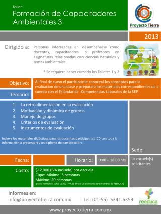 Taller: Formación de Capacitadores Ambientales 3