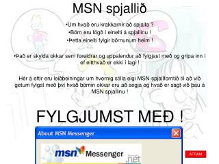 MSN spjallið