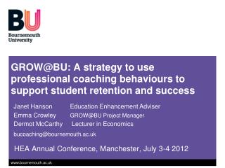 HEA Annual Conference, Manchester, July 3-4 2012