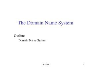 The Domain Name System