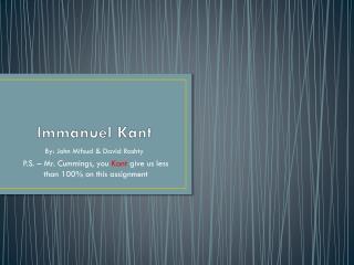 Immanuel Kant