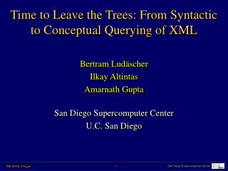 Time to Leave the Trees: From Syntactic to Conceptual Querying of XML