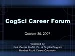CogSci Career Forum