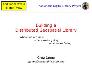 Building a Distributed Geospatial Library