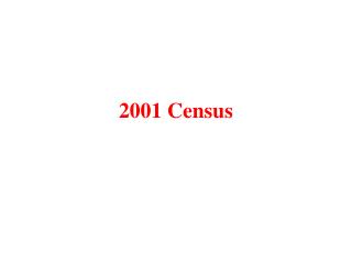 2001 Census