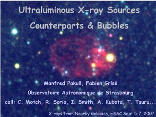 Ultraluminous X-ray Sources Counterparts &amp; Bubbles