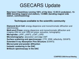 GSECARS Update