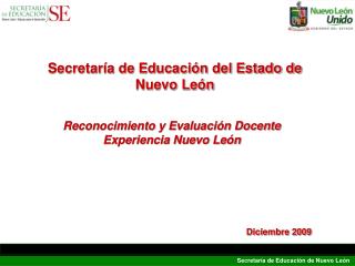 Reconocimiento y Evaluación Docente Experiencia Nuevo León