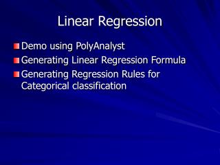 Linear Regression