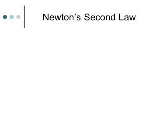 Newton’s Second Law