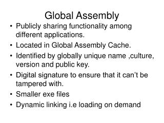 Global Assembly