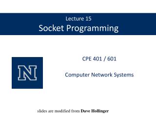 Lecture 15 Socket Programming