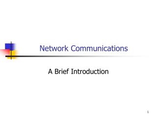 Network Communications