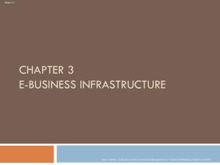 Chapter 3 E-business Infrastructure