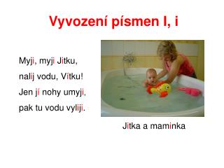 Vyvození písmen I, i