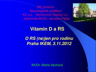 MS centrum Neurologické oddělení KZ a.s. - Nemocnice Teplice o.z.