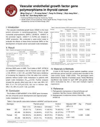 I. Introduction The vascular endothelial growth factor (VEGF) is the most