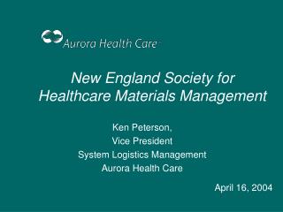 New England Society for Healthcare Materials Management