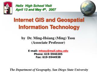 Internet GIS and Geospatial Information Technology