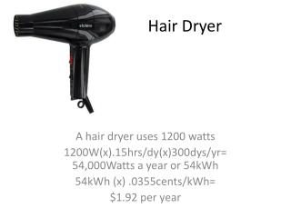 Hair Dryer