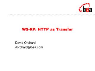 WS-RP: HTTP as Transfer