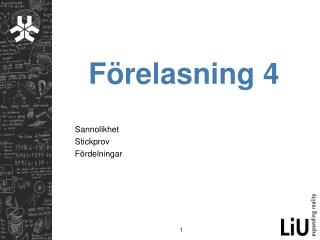 Förelasning 4