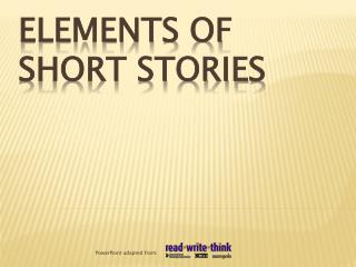 Elements of Short Stories